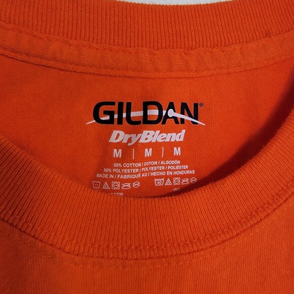 Gildan Orange Tee with Pumpkin Design - Picture 2 of 3